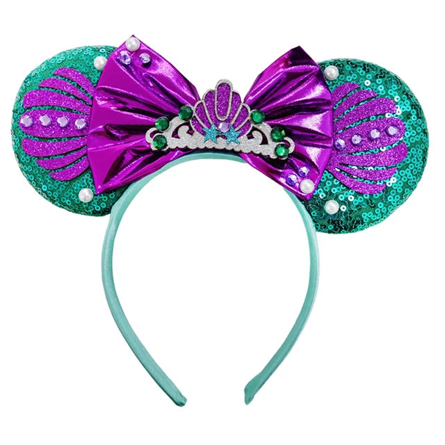 Sequined Character Mouse Ears Headband