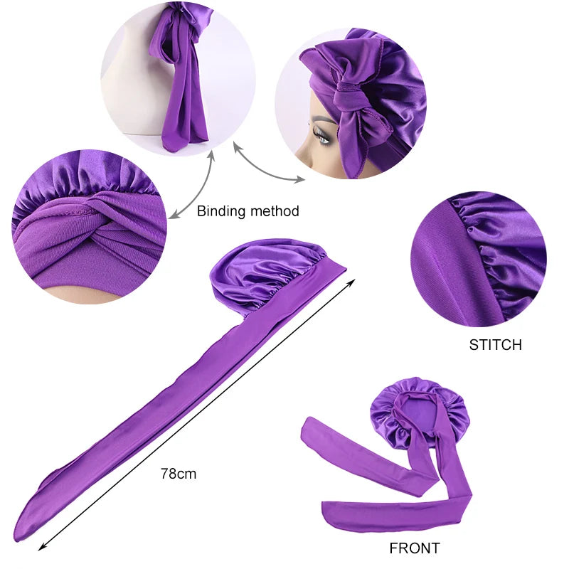 Satin Bonnet-With Tie