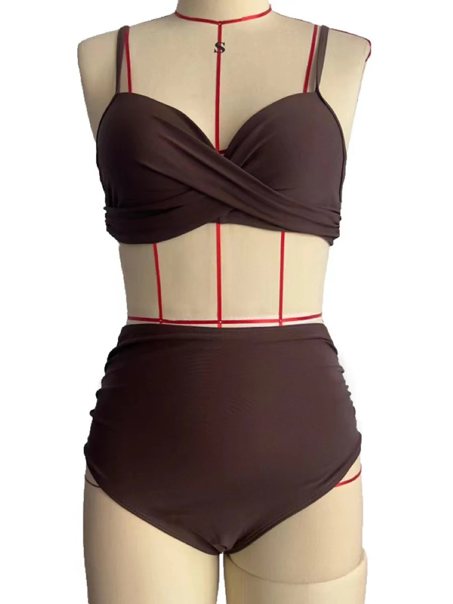 Bikini Top&High Waist Bottoms