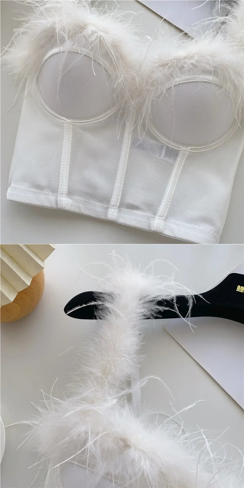 Feathered Bustier