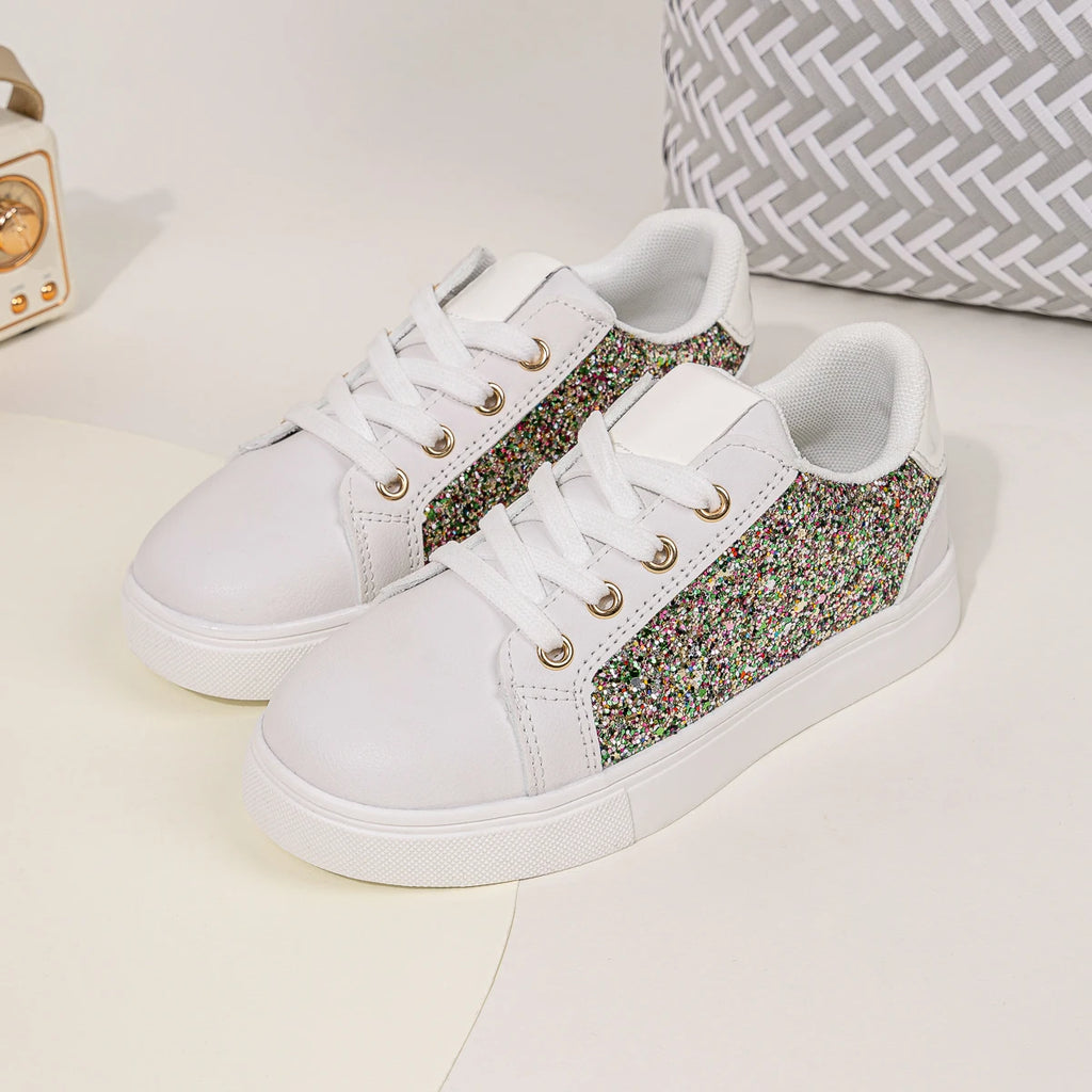 Girls Glitter Sneakers