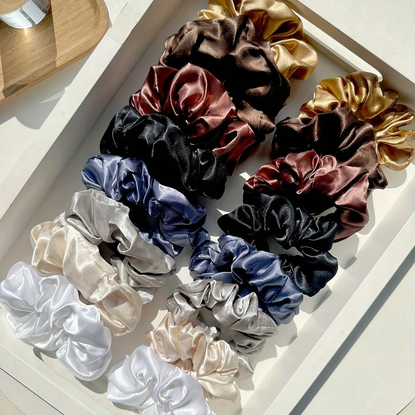 16Pcs Silk Scrunchie Set