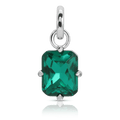May Emerald Birthstone Charm - Emerald