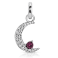 February Amethyst Birthstone Charm - Moon (Rewards Store)