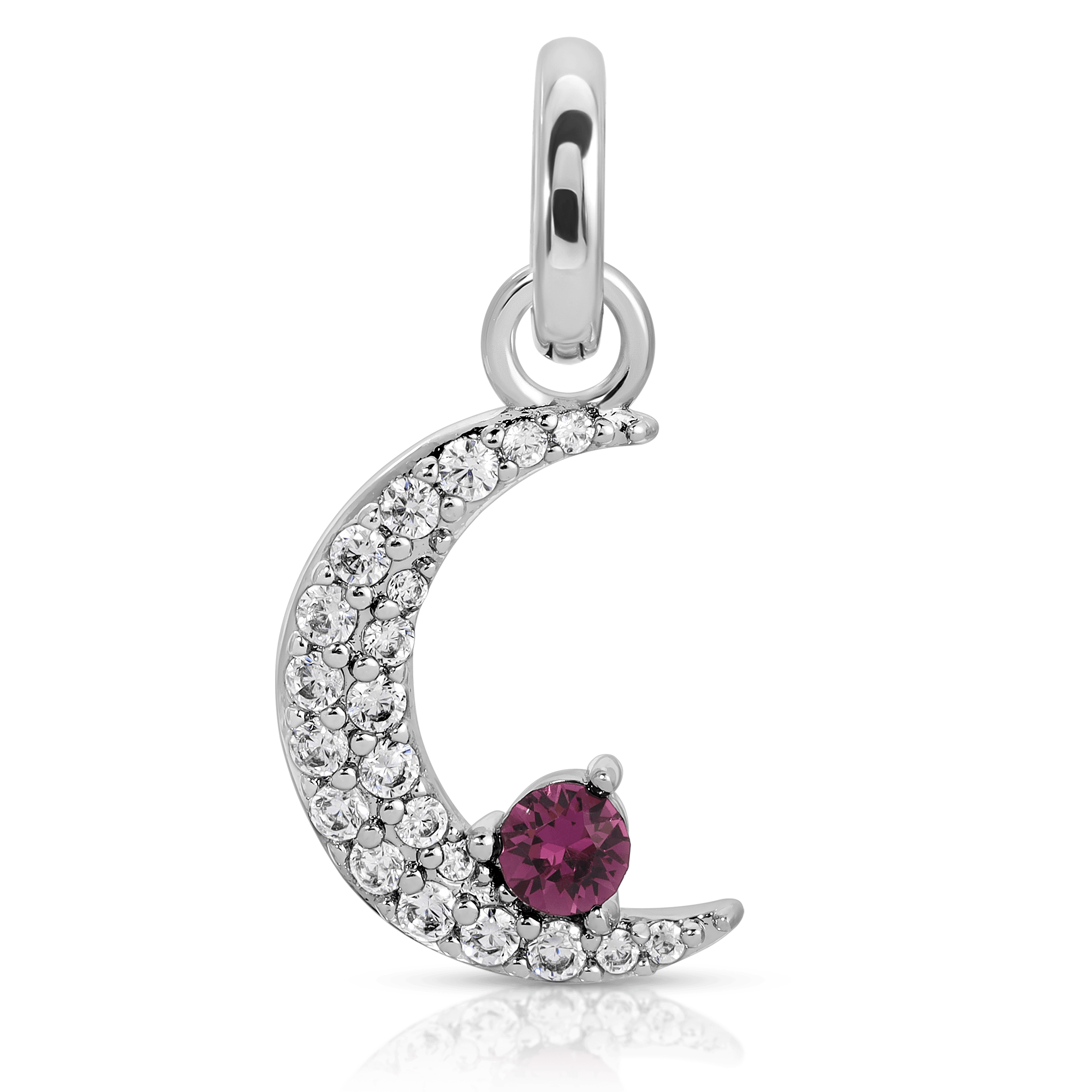 February Amethyst Birthstone Charm - Moon (Rewards Store)