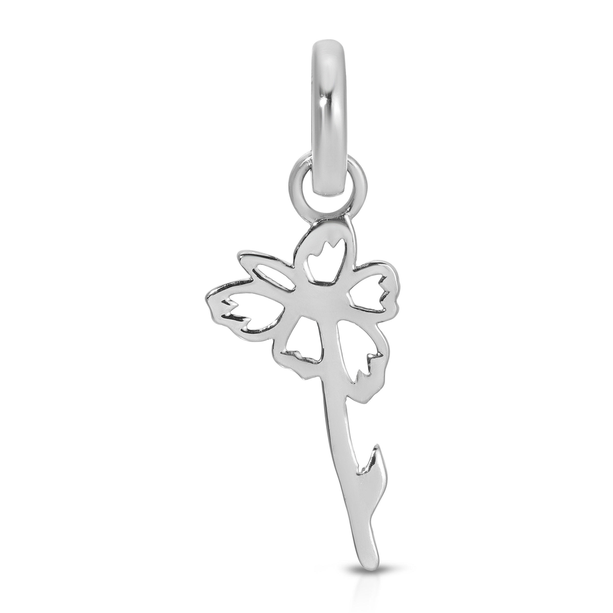 April Diamond Birthstone Charm - Flower (Daisy)